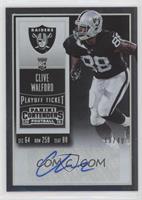 Rookie Ticket - Clive Walford (Team Logo) #/49