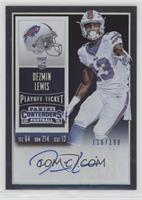 Rookie Ticket - Dezmin Lewis (Base) #/199