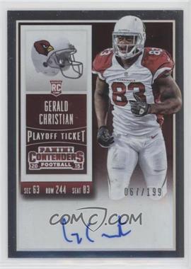 2015 Panini Contenders - [Base] - Playoff Ticket #140 - Rookie Ticket - Gerald Christian /199