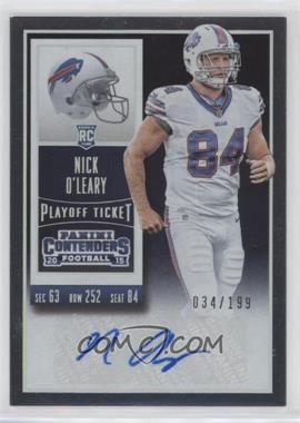 2015 Panini Contenders - [Base] - Playoff Ticket #145.1 - Rookie Ticket - Nick O'Leary (Base) /199