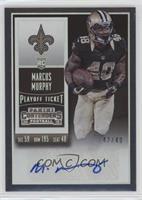 Rookie Ticket - Marcus Murphy (Team Logo) #/49