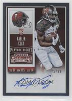 Rookie Ticket - Kaelin Clay (Base) #/99