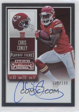 2015 Panini Contenders - [Base] - Playoff Ticket #207.1 - Rookie Ticket RPS - Chris Conley (Base) /199