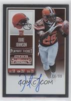 Rookie Ticket RPS - Duke Johnson (Base) #/99