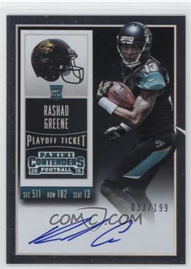 2015 Panini Contenders - [Base] - Playoff Ticket #232.1 - Rookie Ticket RPS - Rashad Greene (Base) /199