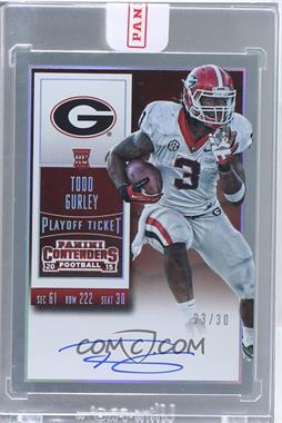 2015 Panini Contenders - [Base] - Playoff Ticket #238.3 - Rookie Ticket RPS - Todd Gurley (College) /30 [Uncirculated]