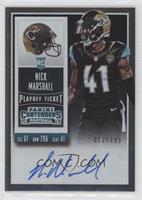 Rookie Ticket - Nick Marshall #/199