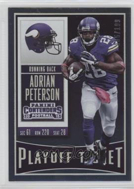 2015 Panini Contenders - [Base] - Playoff Ticket #71 - Adrian Peterson /199