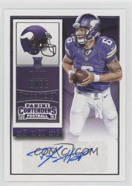 2015 Panini Contenders - [Base] #160 - Rookie Ticket - Taylor Heinicke