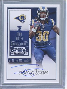 2015 Panini Contenders - [Base] #238.2 - Rookie Ticket RPS - Todd Gurley (Team Logo)