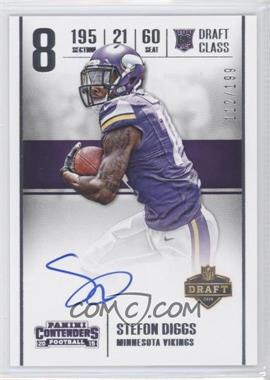 2015 Panini Contenders - Draft Class Autographed RPS #DC-SD - Stefon Diggs /199