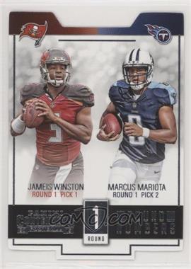 2015 Panini Contenders - Round Numbers #RN1 - Jameis Winston, Marcus Mariota