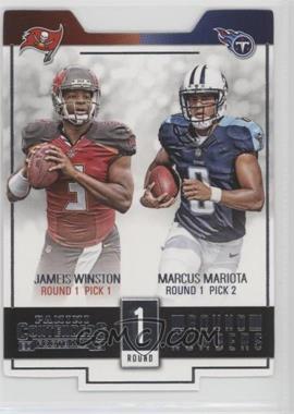 2015 Panini Contenders - Round Numbers #RN1 - Jameis Winston, Marcus Mariota