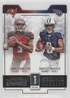 2015 Panini Contenders - Round Numbers #RN1 - Jameis Winston, Marcus Mariota