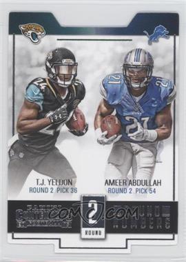 2015 Panini Contenders - Round Numbers #RN6 - Ameer Abdullah, T.J. Yeldon