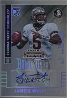Autographs - Jameis Winston (White Jersey, SEC 5) [Noted] #/99