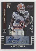 Autographs - Matt Jones (White Jersey, SEC 62) #/99