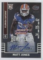 Autographs - Matt Jones (Blue Jersey, SEC 24) #/99