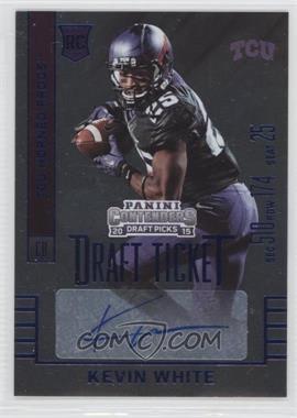 2015 Panini Contenders Draft Picks - [Base] - College Draft Ticket Blue Foil #179 - Autographs - Kevin White