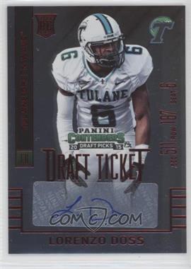2015 Panini Contenders Draft Picks - [Base] - College Draft Ticket Red Foil #213 - Autographs - Lorenzo Doss