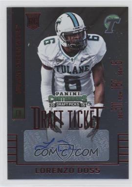 2015 Panini Contenders Draft Picks - [Base] - College Draft Ticket Red Foil #213 - Autographs - Lorenzo Doss