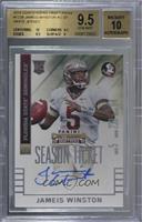 Autographs - Jameis Winston (White Jersey, SEC 5) [BGS 9.5 GEM M…