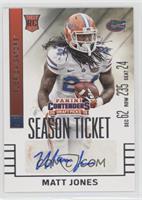 Autographs - Matt Jones (White Jersey, SEC 62)