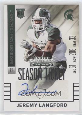 2015 Panini Contenders Draft Picks - [Base] #223 - Autographs - Jeremy Langford