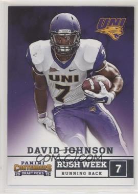 2015 Panini Contenders Draft Picks - Rush Week #16 - David Johnson