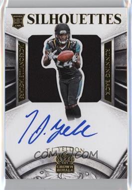2015 Panini Crown Royale - [Base] - Gold Signatures #236 - Rookie Silhouettes - T.J. Yeldon /49