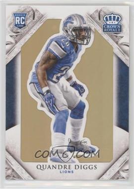 2015 Panini Crown Royale - [Base] - Gold #118 - Rookie - Quandre Diggs /99