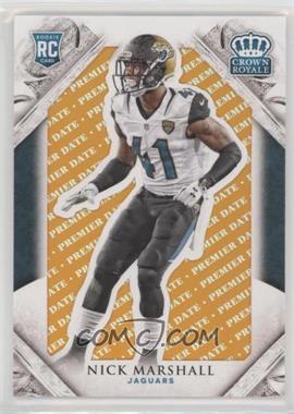 2015 Panini Crown Royale - [Base] - Premier Date #121 - Rookie - Nick Marshall /15