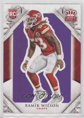 2015 Panini Crown Royale - [Base] - Purple #122 - Rookie - Ramik Wilson /25