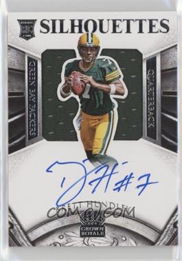 2015 Panini Crown Royale - [Base] - Signatures #204 - Rookie Silhouettes - Brett Hundley /299