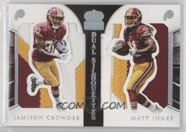 2015 Panini Crown Royale - Dual Silhouettes - Silver #DS-JCMJ - Jamison Crowder, Matt Jones /10