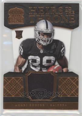 2015 Panini Crown Royale - Heirs to the Throne Die-Cuts - Bronze #HT-AC - Amari Cooper /99
