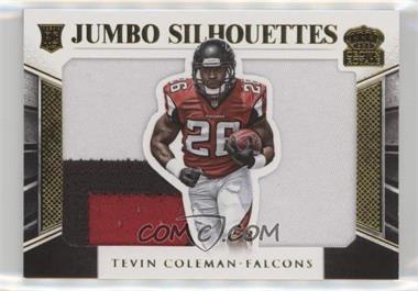 2015 Panini Crown Royale - Jumbo Silhouettes - Gold #JS-TC - Tevin Coleman /25