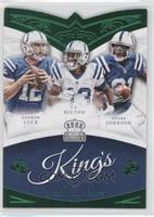 Andrew Luck, T.Y. Hilton, Andre Johnson