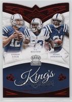 Andrew Luck, T.Y. Hilton, Andre Johnson