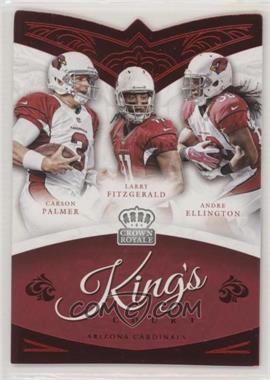 2015 Panini Crown Royale - King's Court Die-Cuts - Red #KC7 - Carson Palmer, Larry Fitzgerald, Andre Ellington [EX to NM]