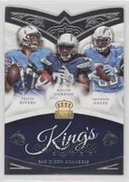 Philip Rivers, Melvin Gordon, Antonio Gates