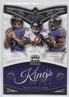 Joe Flacco, Justin Forsett, Steve Smith Sr.