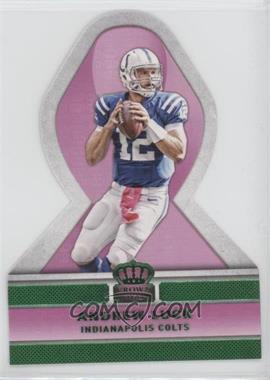 2015 Panini Crown Royale - Pink Ribbons Die-Cuts - Green #PR19 - Andrew Luck