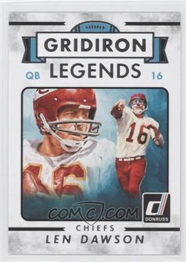 2015 Panini Donruss - [Base] - Holo Back #298 - Gridiron Legends - Len Dawson