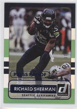 2015 Panini Donruss - [Base] - Press Proof Blue #156 - Richard Sherman /99