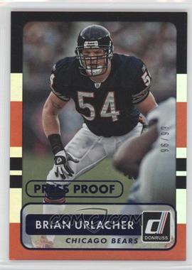 2015 Panini Donruss - [Base] - Press Proof Blue #177 - Brian Urlacher /99