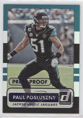 2015 Panini Donruss - [Base] - Press Proof Purple #145 - Paul Posluszny /199