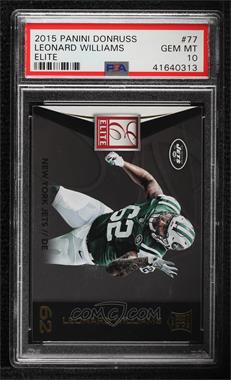 2015 Panini Donruss - Elite Set #77 - Rookies - Leonard Williams [PSA 10 GEM MT]