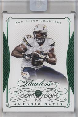 2015 Panini Flawless - [Base] - Emerald #76 - Antonio Gates /5 [Uncirculated]