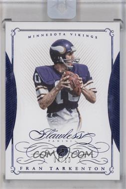 2015 Panini Flawless - [Base] - Sapphire #108 - Fran Tarkenton /10 [Uncirculated]